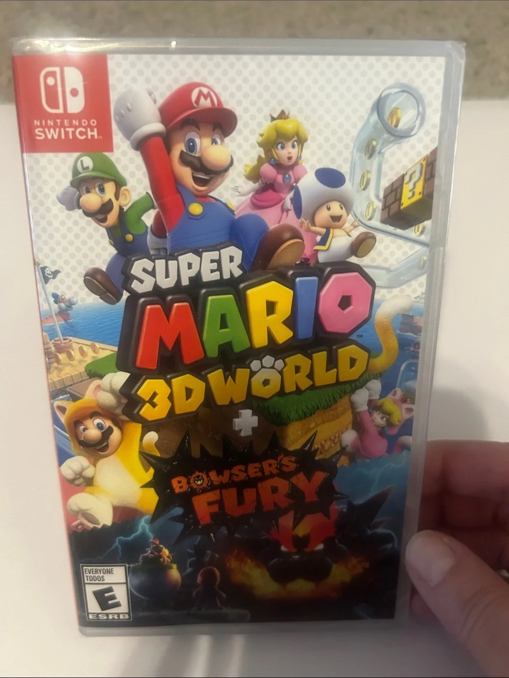 Nintendo Super Mario 3D World + Bowser's Fury - White Case with Colorful Artwork